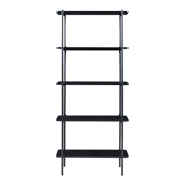 Boekenkast Samnanger open kast zwart [en.casa]