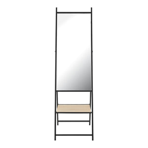 [en.casa] Spiegel vrijstaand Chamois 150x44x60 cm zwart en eikenkleurig - 2 varianten