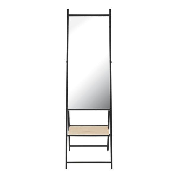 [en.casa] Spiegel vrijstaand Chamois 150x44x60 cm zwart en eikenkleurig - 2 varianten