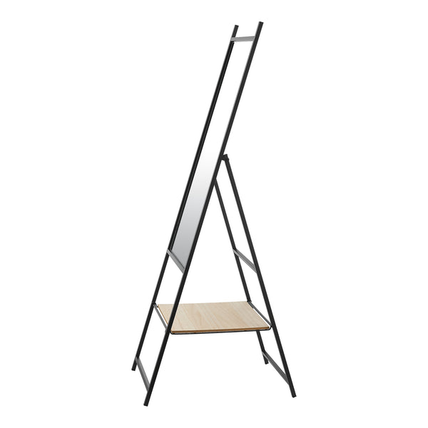 [en.casa] Spiegel vrijstaand Chamois 150x44x60 cm zwart en eikenkleurig - 2 varianten