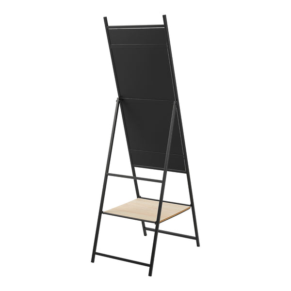 [en.casa] Spiegel vrijstaand Chamois 150x44x60 cm zwart en eikenkleurig - 2 varianten