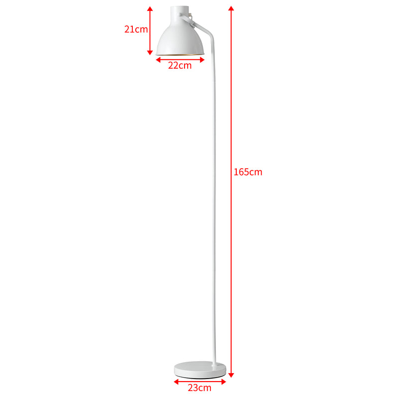 Maatschets [lux.pro] Vloerlamp staande lamp Belfast metaal 165 cm - 2 varianten