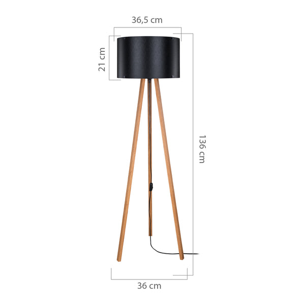 [lux.pro] Staande lamp vloerlamp E27 Keynes - 4 varianten