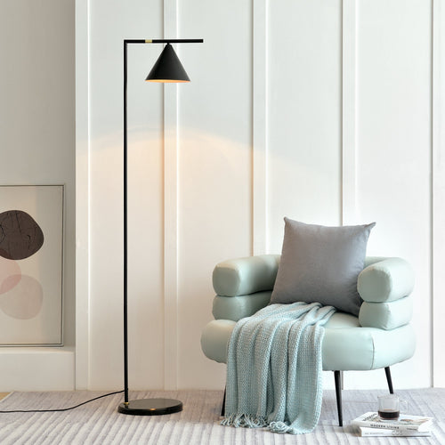 [lux.pro] Vloerlamp staande lamp Leicester 160 cm metaal marmer - 2 varianten