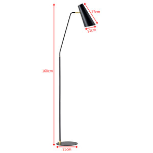 [lux.pro] Vloerlamp staande lamp Norwich metaal E27 160 cm - 2 varianten