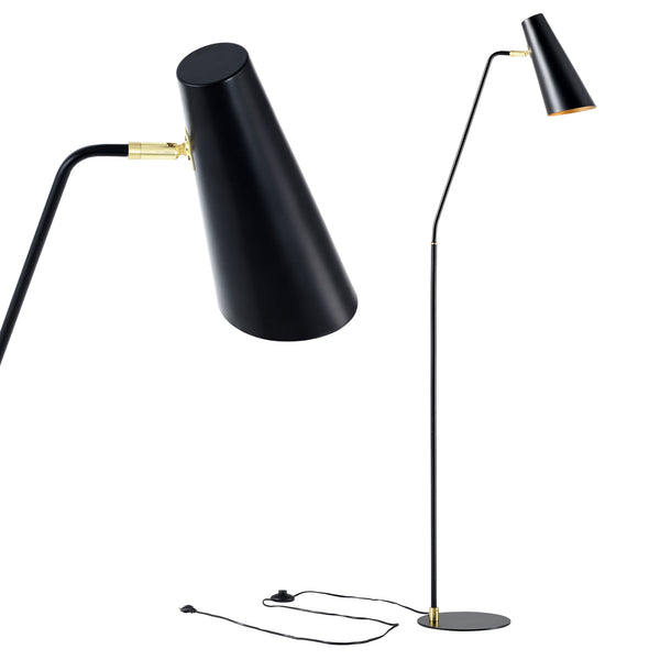 [lux.pro] Vloerlamp staande lamp Norwich metaal E27 160 cm - 2 varianten