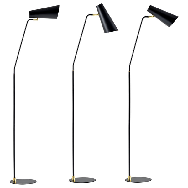 [lux.pro] Vloerlamp staande lamp Norwich metaal E27 160 cm - 2 varianten