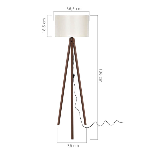 [en.casa] Staande lamp vloerlamp E27 Rochester - 5 varianten