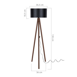 [en.casa] Staande lamp vloerlamp E27 Rochester - 5 varianten