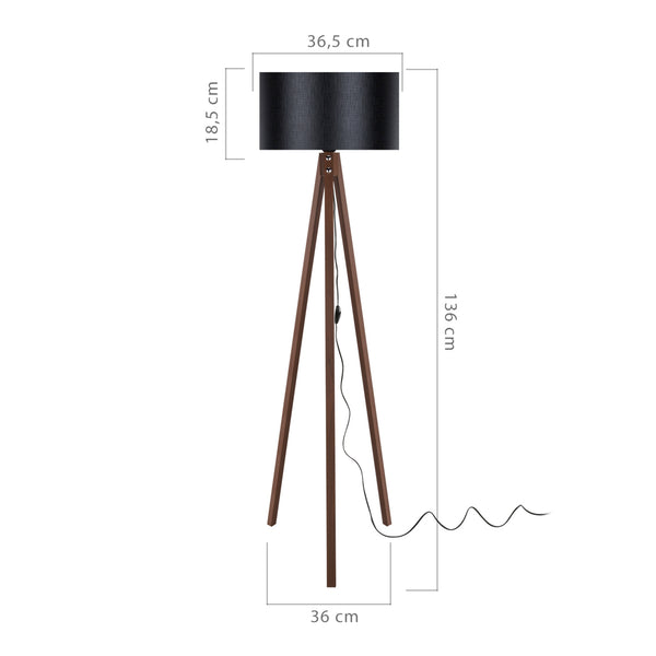 [en.casa] Staande lamp vloerlamp E27 Rochester - 5 varianten
