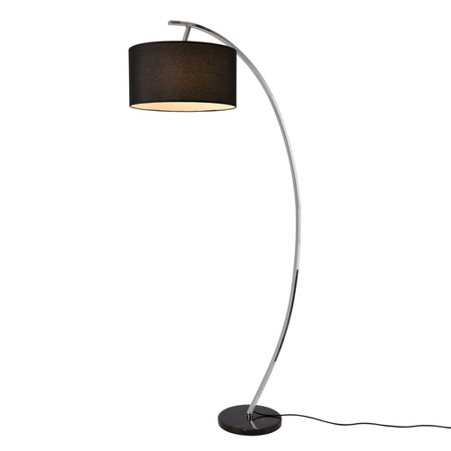 Vloerlamp staande lamp Steiermark 153xØ40 cm E27 zwart