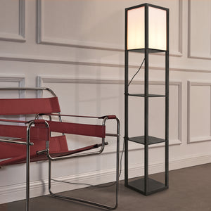 [lux.pro] Staande lamp Stapleford vloerlamp E27 zwart en wit