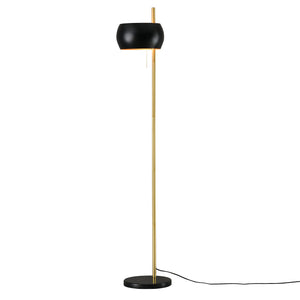 [lux.pro] Staande lamp Luton metaal en marmer 171 cm zwart en goud