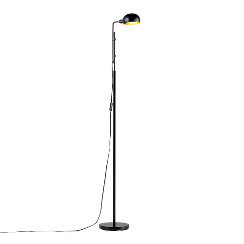 [lux.pro] Vloerlamp staande lamp Bolton metaal 160 cm zwart