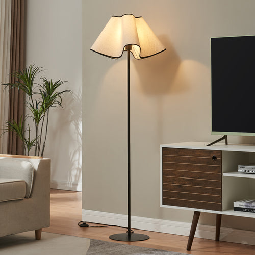 Stehleuchte Ashton 153cm Zwart/Wit [lux.pro] - premiumXL