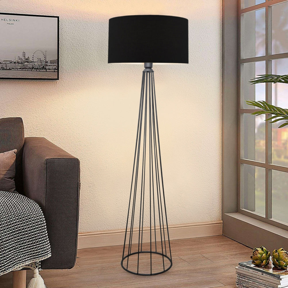 Staande lamp Neath Antraciet / Zwart [lux.pro] - premiumXL