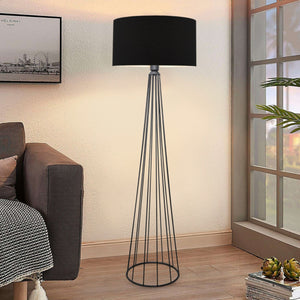 Staande lamp Neath Antraciet / Zwart [lux.pro] - premiumXL