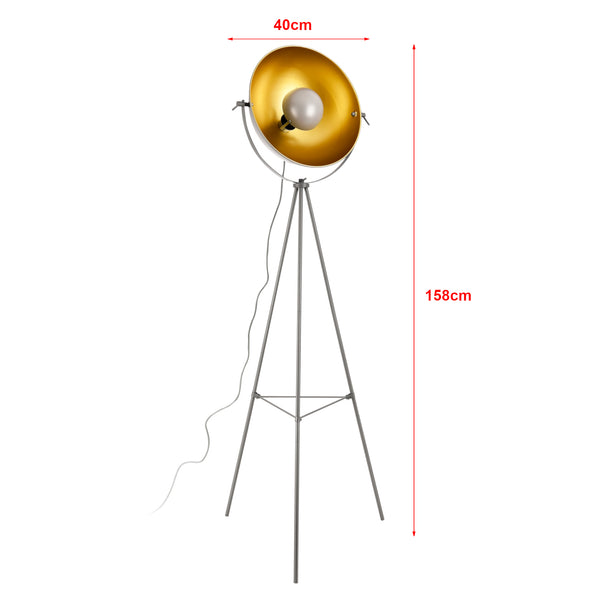 Vloerlamp staande lamp Angers 158 cm tripod E27 - 3 varianten
