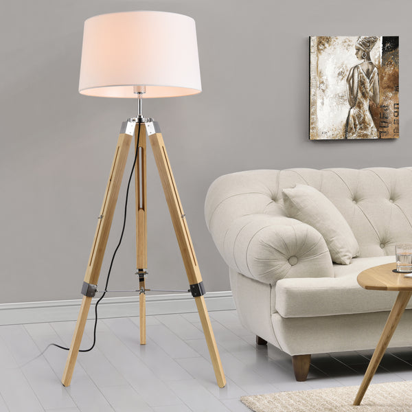 Staande lamp Karlsbad vloerlamp 145 cm E27 - verschillende kleuren