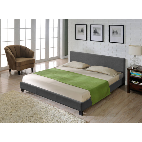 Modern stoffen bedframe donkergrijs CORIUM - premiumXL