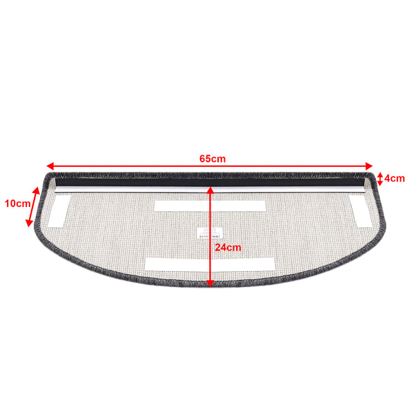 Trapmat set afgerond zelfklevend 15 stuks - 4 varianten