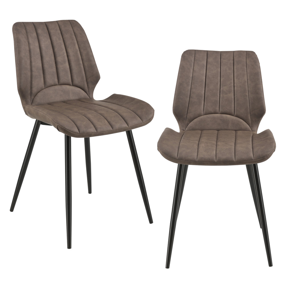 2-delige set eetkamerstoelen Mendoza in verschillende kleuren en uitvoeringen en.casa - premiumXL