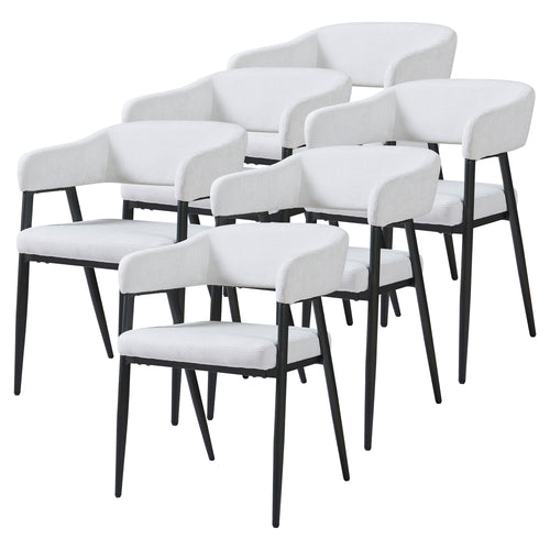 Eetkamerstoel Kohlmand set 77x59x55 cm [en.casa]