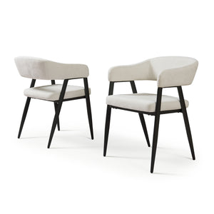 Eetkamerstoel Kohlmand set 77x59x55 cm [en.casa]