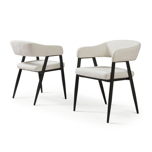 Eetkamerstoel Kohlmand set 77x59x55 cm [en.casa]