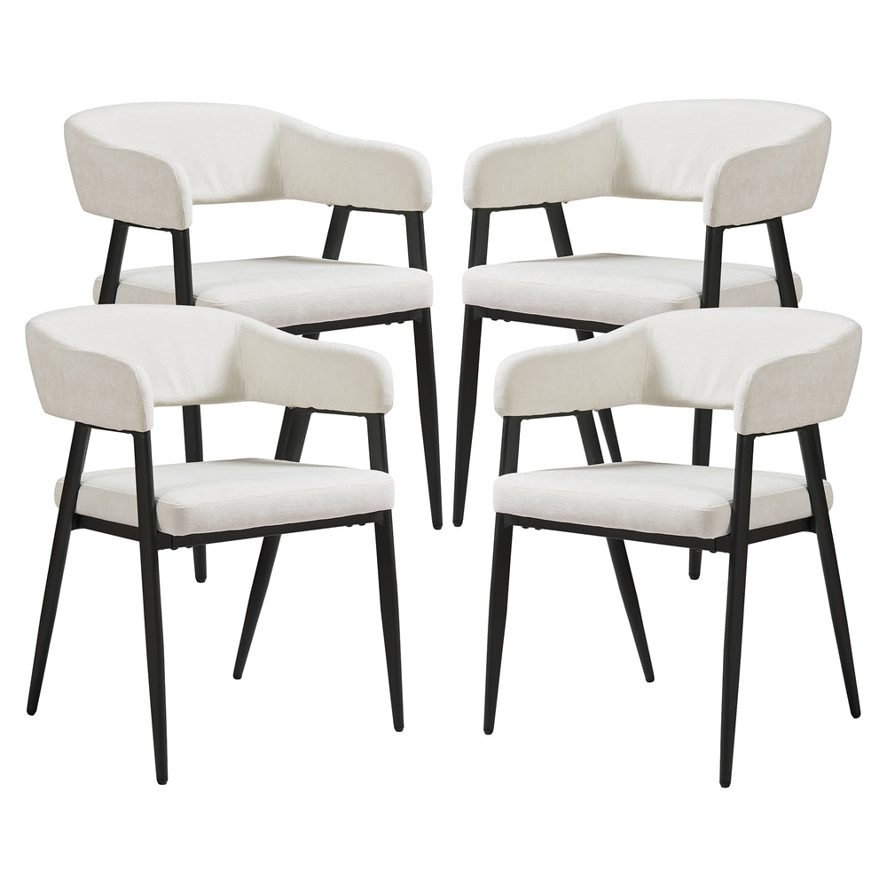 Eetkamerstoel Kohlmand set 77x59x55 cm [en.casa]