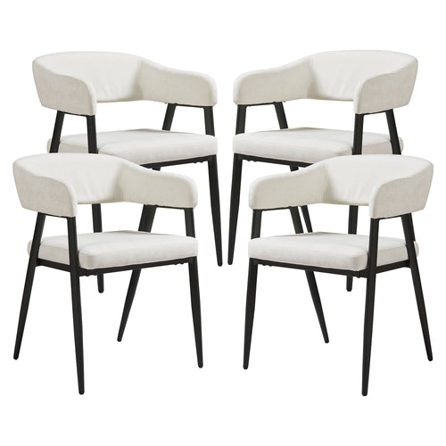Eetkamerstoel Kohlmand set 77x59x55 cm [en.casa]