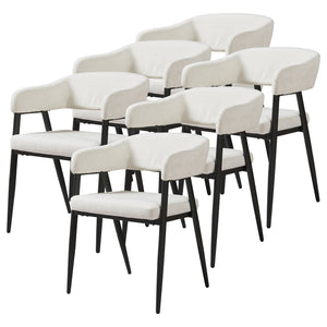 Eetkamerstoel Kohlmand set 77x59x55 cm [en.casa]