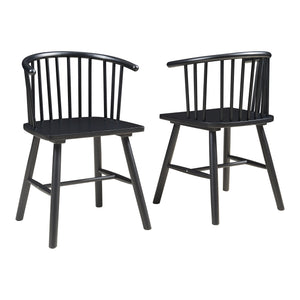 Eetkamerstoel Stami 79x53x47,5 cm set van 2 [en.casa]