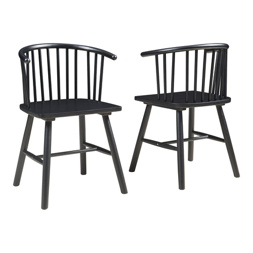 Eetkamerstoel Stami 79x53x47,5 cm set van 2 [en.casa]