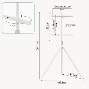 TV standaard Valle Tv statief 137x86x47 cm tot 65 inch pro.tec