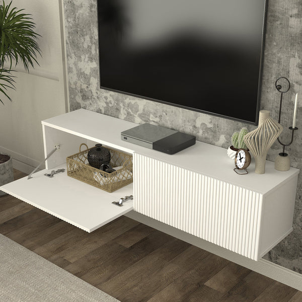 Tv-meubel Verpsboga zwevend 135x32x30 cm [en.casa]