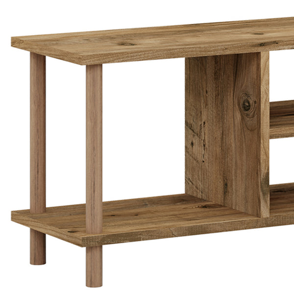[en.casa] TV meubel Ærøskøbing 120x29x43 cm wit - 4 varianten