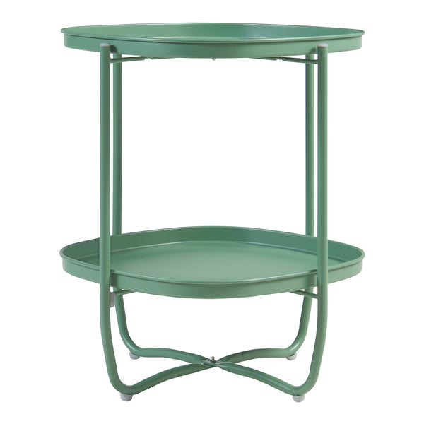 Tuintafel Sandefjord bijzettafel metaal [en.casa]