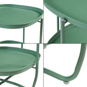 Tuintafel Sandefjord bijzettafel metaal [en.casa]