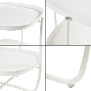 Tuintafel Sandefjord bijzettafel metaal [en.casa]