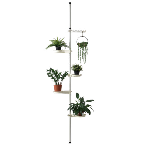 Plantenrek 110 - 305 cm telescoop bloemenrek [en.casa] - premiumXL