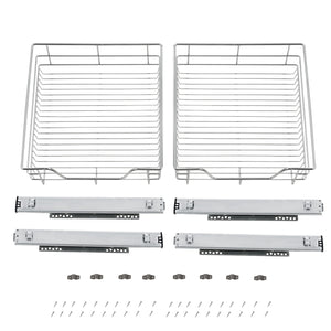 Schuiflade keukenrek mandlade set van 2 - verschillende maten