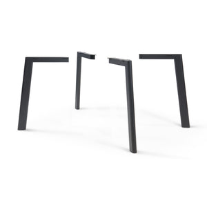 Tafelpoten Hostang 4-delig - Set 50x8x71 cm Zwart [en.casa] - premiumXL