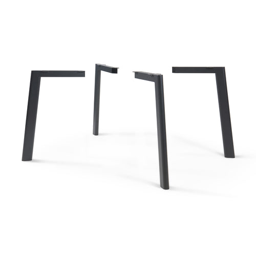 Tafelpoten Hostang 4-delig - Set 50x8x71 cm Zwart [en.casa] - premiumXL
