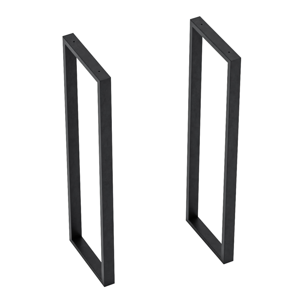 [en.casa] Stalen onderstel Kauniainen set van 2 tafelpoot 87x27x4 cm zwart