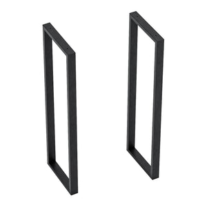 [en.casa] Stalen onderstel Kauniainen set van 2 tafelpoot 87x27x4 cm zwart