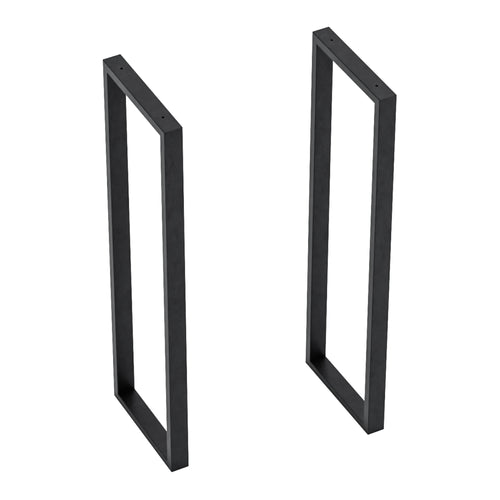 [en.casa] Stalen onderstel Kauniainen set van 2 tafelpoot 87x27x4 cm zwart