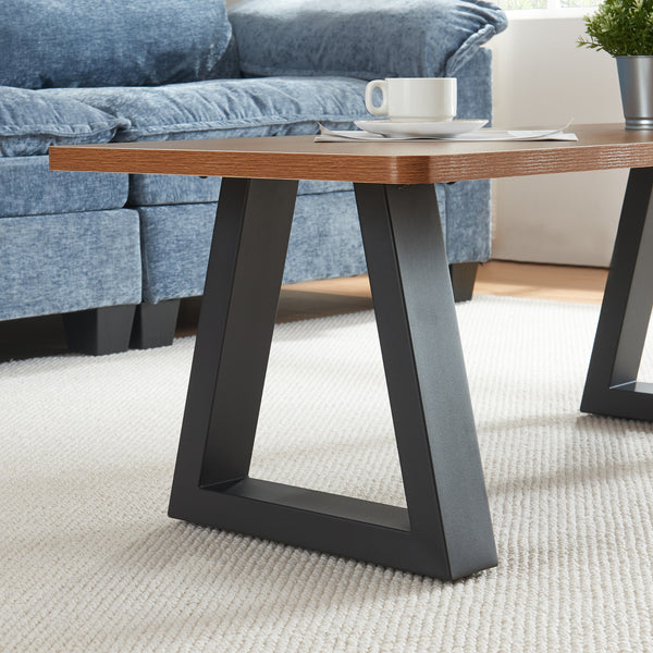 Stalen onderstel Greiling set van 2 tafelpoot zwart [en.casa]