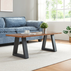 Stalen onderstel Greiling set van 2 tafelpoot zwart [en.casa]