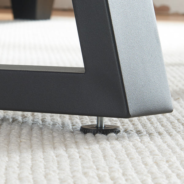 Stalen onderstel Greiling set van 2 tafelpoot zwart [en.casa]